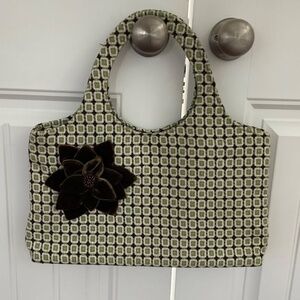 Shiraleah Purse Fabric Shoulder Bag Geometric Tweed